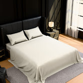 Bedding Queen Bed Sheets Set - 4 Piece Bedding - Brushed Microfiber - Shrinkage And Fade Resistant - Easy Care -Queen, White