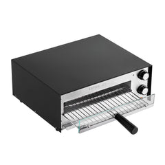 Electric Pizza Oven, 12-inch Countertops Pizza Ovens, 572°F Max Temp, 1450W Indoor Pizzas Maker W/Timing & Temp Control, Pizza Cooker W/Dual Heat Tube, Crumb Tray, For Diner And Home Kitchen