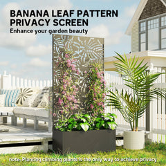 Metal Planter Box With Trellis