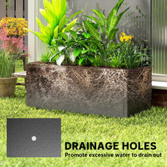 Metal Planter Box With Trellis