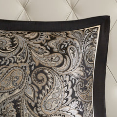 12 Piece Comforter Set With Cotton Bed Sheets Black Queen