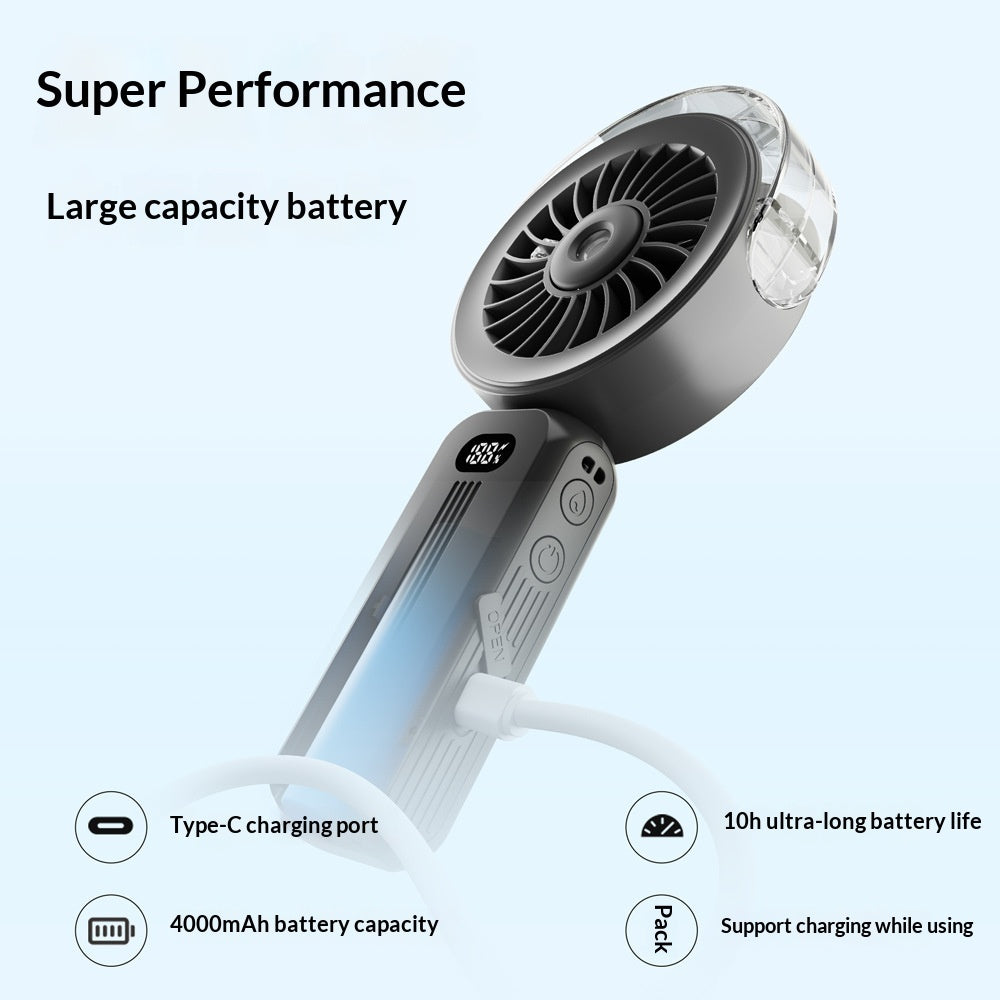 High-speed Foldable Handheld Fan