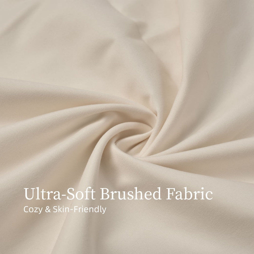 Bedding Queen Bed Sheets Set - 4 Piece Bedding - Brushed Microfiber - Shrinkage And Fade Resistant - Easy Care -Queen, White