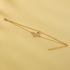 Net celebrity ins hot-selling jewelry butterfly double-layer hollow diamond bracelet pendant student girlfriends bracelet