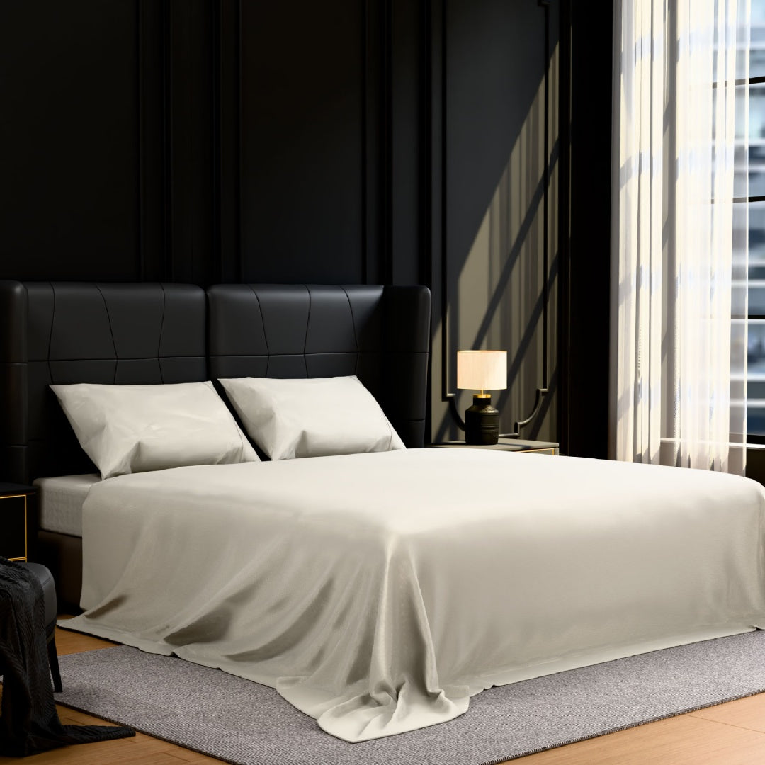 Bedding Queen Bed Sheets Set - 4 Piece Bedding - Brushed Microfiber - Shrinkage And Fade Resistant - Easy Care -Queen, White